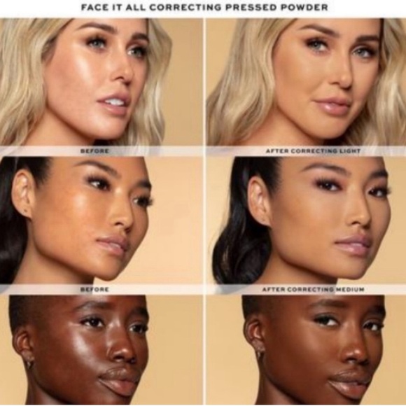 Jaclyn Cosmetics  Face It All Correcting Pressed Powder - "CORRECTING DEEP" NEW - Picture 6 of 6